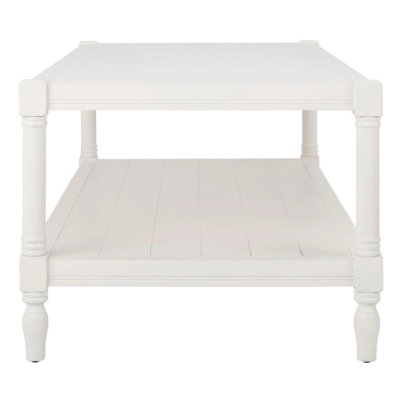 SAFAVIEH Eudora Table Basse Blanche - 47.2 x 23.6 x 18.9 - 47Lx24Px19H