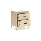 Tête de lit, commode et table de chevet Cabinella couleur Havane