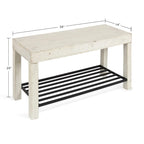 Banc d'entrée de ferme