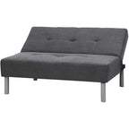 Mini-futon gris acier