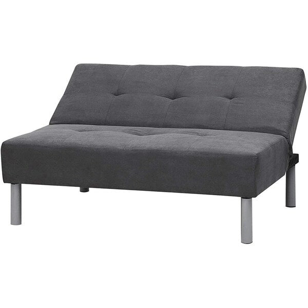 Mini-futon gris acier