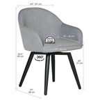 Fauteuil pivotant Dome