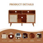 Grand Meuble pour Platine Vinyle - 48,42P x 15,74L x 29,52H