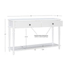 Console Jowin en bois blanc