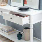 Console Jowin en bois blanc