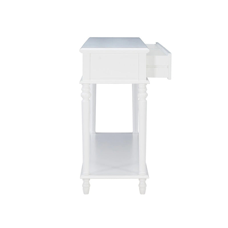 Console Jowin en bois blanc