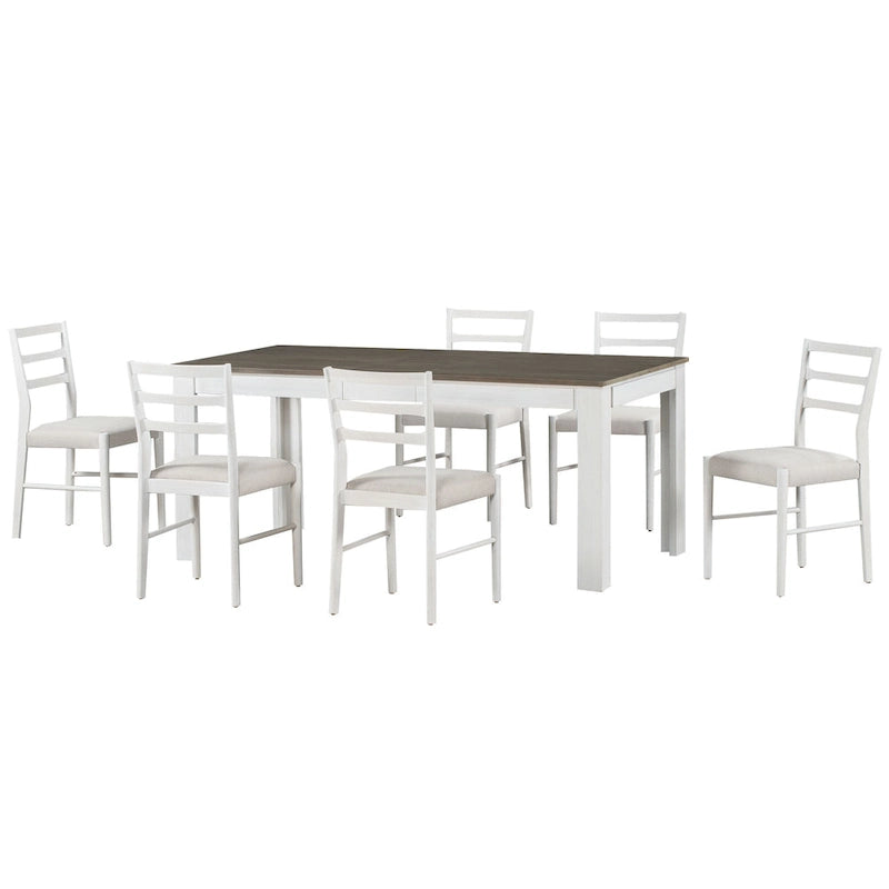 Table de salle à manger en bois avec rallonge de 12 feuilles