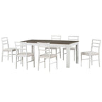 Table de salle à manger en bois avec rallonge de 12 feuilles