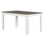 Table de salle à manger en bois avec rallonge de 12 feuilles