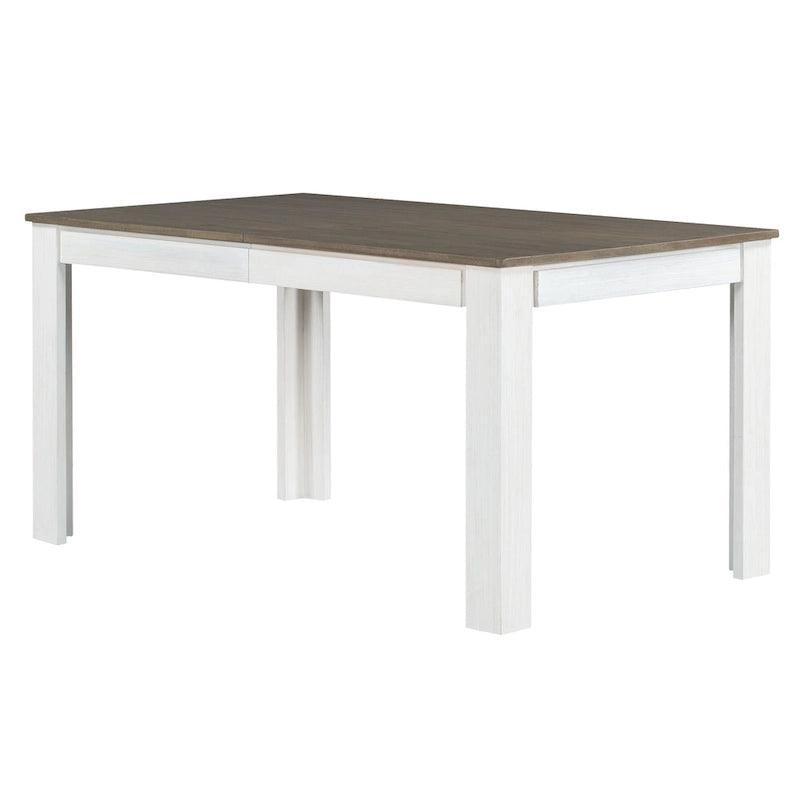 Table de salle à manger en bois avec rallonge de 12 feuilles