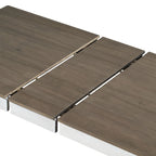 Table de salle à manger en bois avec rallonge de 12 feuilles