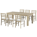 Table de salle à manger en bois avec rallonge de 12 feuilles