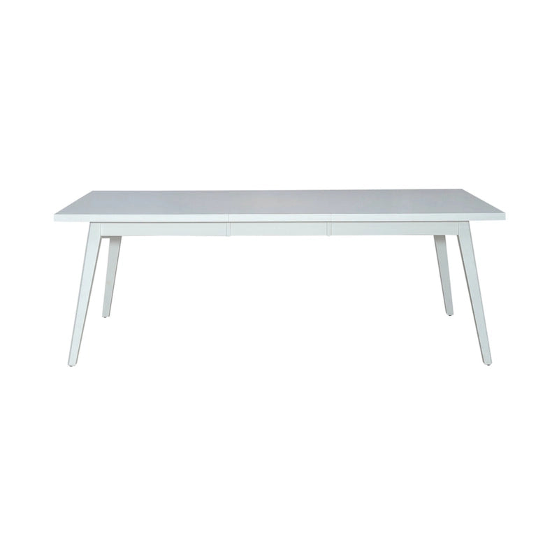 Table à manger rectangulaire blanche et noire