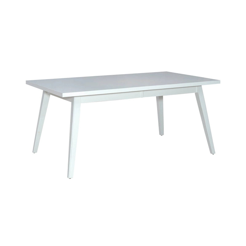 Table à manger rectangulaire blanche et noire