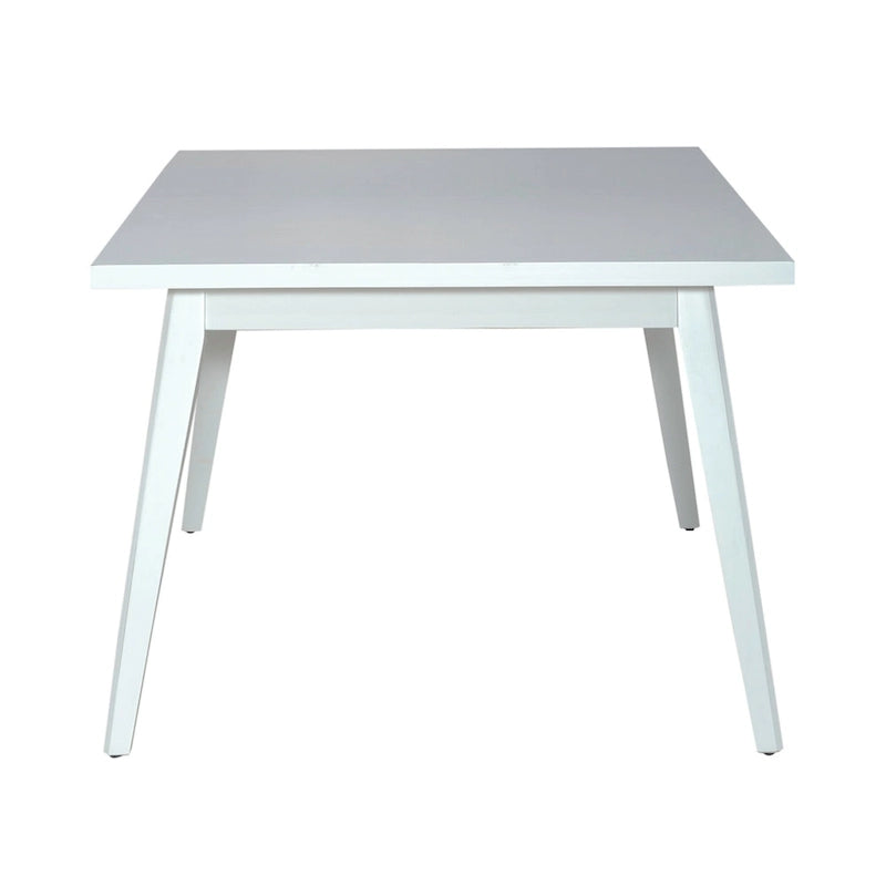 Table à manger rectangulaire blanche et noire