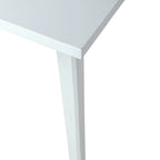 Table à manger rectangulaire blanche et noire