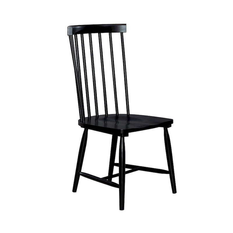 Table à manger rectangulaire blanche et noire