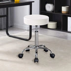 Tabouret roulant de salon/spa en similicuir sans dossier