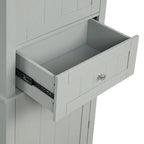 Meuble de Rangement Haut de Salle de Bain avec Tiroir et Étagère Réglable