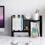 Étagère de rangement de bureau en bois avec tiroirs