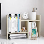 Étagère de rangement de bureau en bois avec tiroirs
