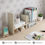 Étagère de rangement de bureau en bois avec tiroirs