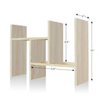 Étagère de rangement de bureau en bois avec tiroirs