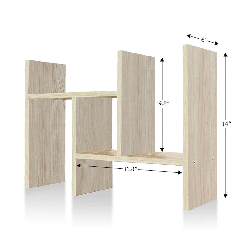 Étagère de rangement de bureau en bois avec tiroirs