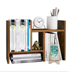 Étagère de rangement de bureau en bois avec tiroirs