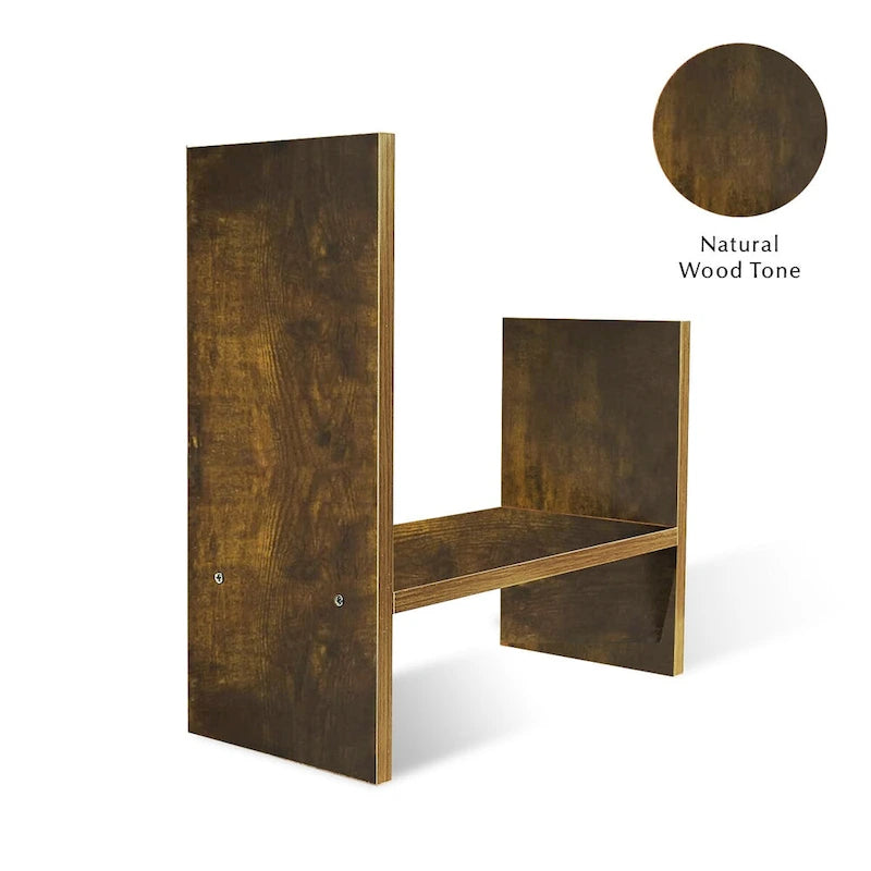 Étagère de rangement de bureau en bois avec tiroirs