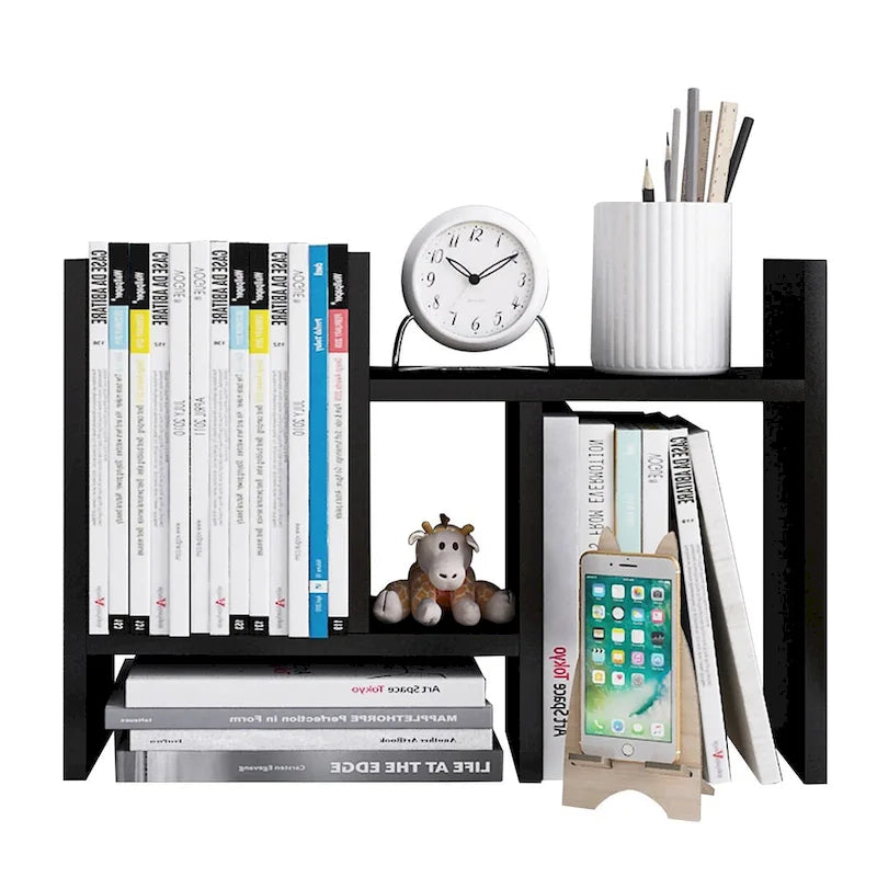 Étagère de rangement de bureau en bois avec tiroirs