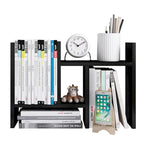 Étagère de rangement de bureau en bois avec tiroirs
