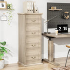 Classeur vertical en bois à 4 tiroirs de 130 cm de haut, pour formats A4/Lettre