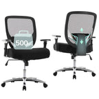 Fauteuil de bureau ergonomique en maille grande taille et extra-robuste, 227 kg, avec siège large et épais