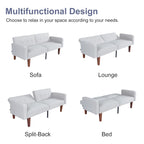 Canapé-lit futon en mousse à mémoire de forme convertible pour salon - 68.11*30.11*28.74