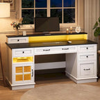 Tiroirs de bureau de direction Meuble de rangement pour bureau à domicile